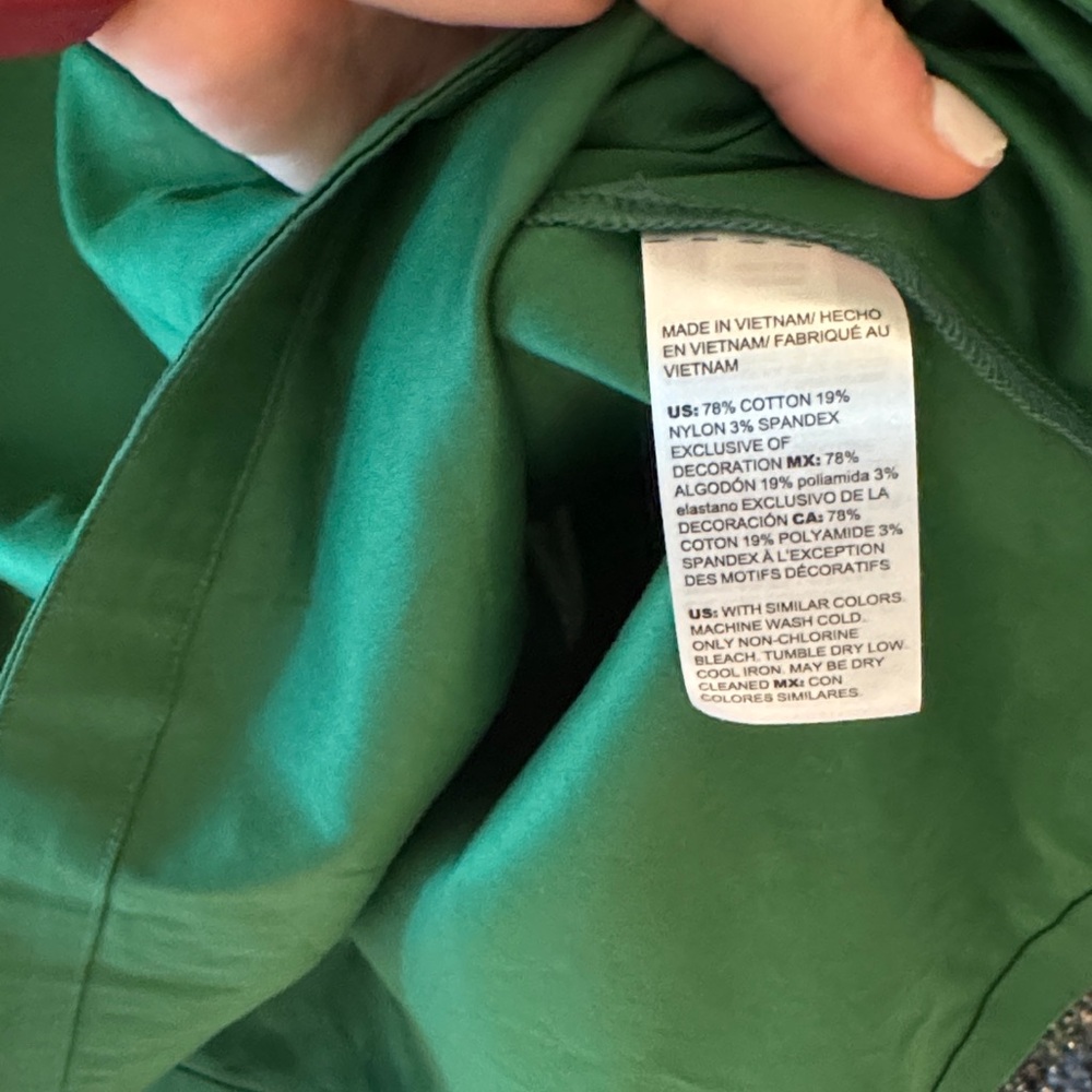 Chico's Vibrant Green 3/4 Sleeve Dress - Picture 8 of 9